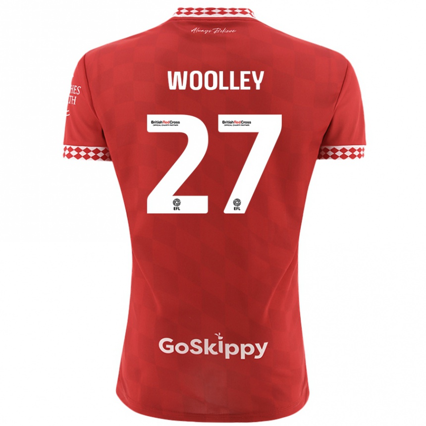 Enfant Football Maillot Jesse Woolley #27 Rouge Tenues Domicile 2024/25