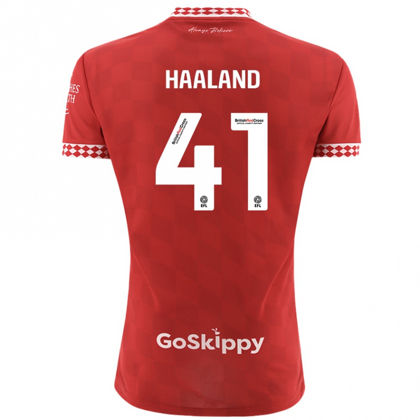 Enfant Football Maillot Benedicte Haaland #41 Rouge Tenues Domicile 2024/25