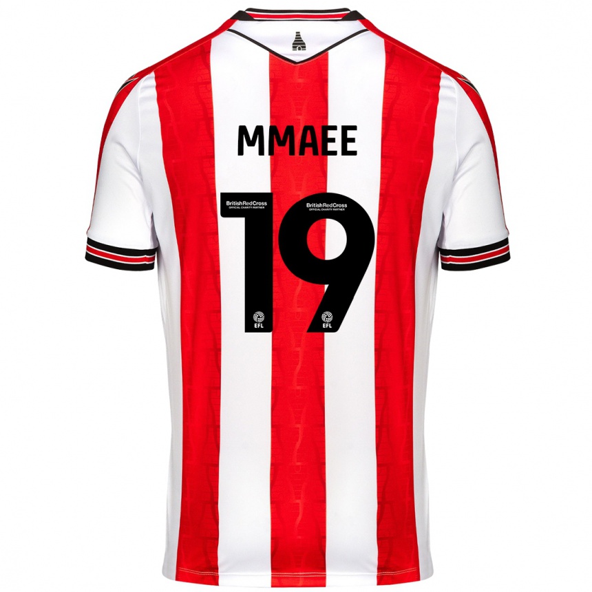 Enfant Football Maillot Ryan Mmaee #19 Rouge Blanc Tenues Domicile 2024/25