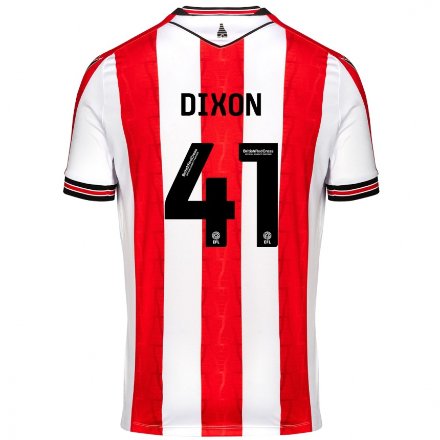 Enfant Football Maillot Jaden Dixon #41 Rouge Blanc Tenues Domicile 2024/25