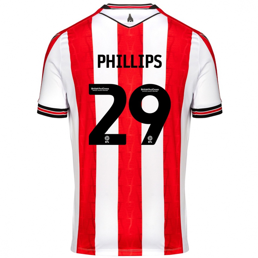 Enfant Football Maillot D'margio Wright-Phillips #29 Rouge Blanc Tenues Domicile 2024/25