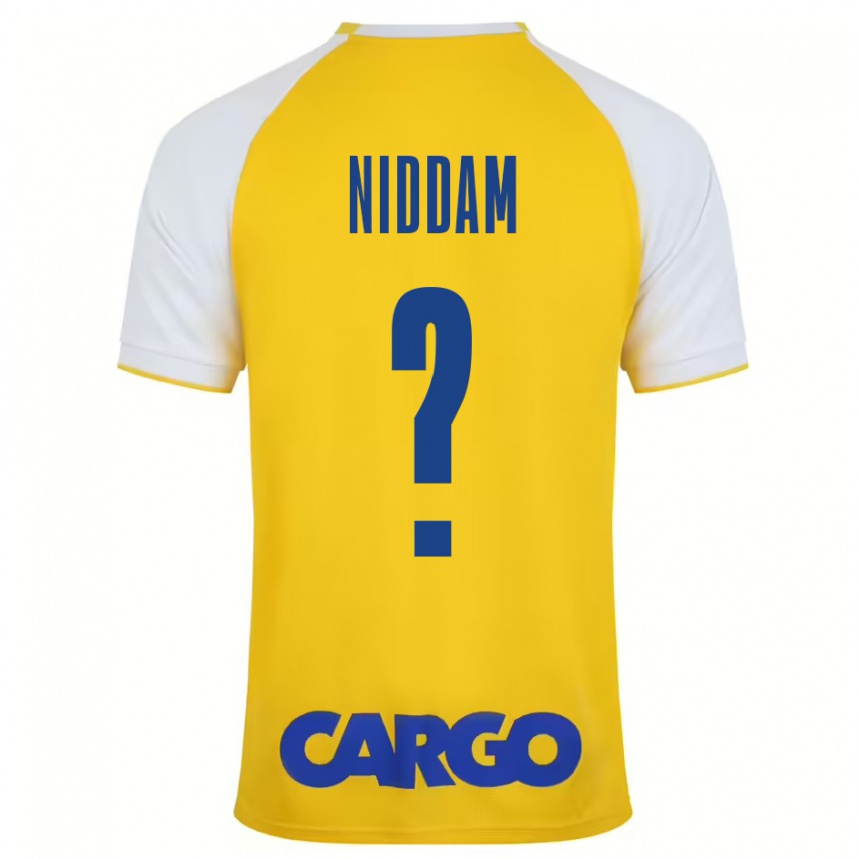 Enfant Football Maillot Nadav Niddam #0 Jaune Blanc Tenues Domicile 2024/25