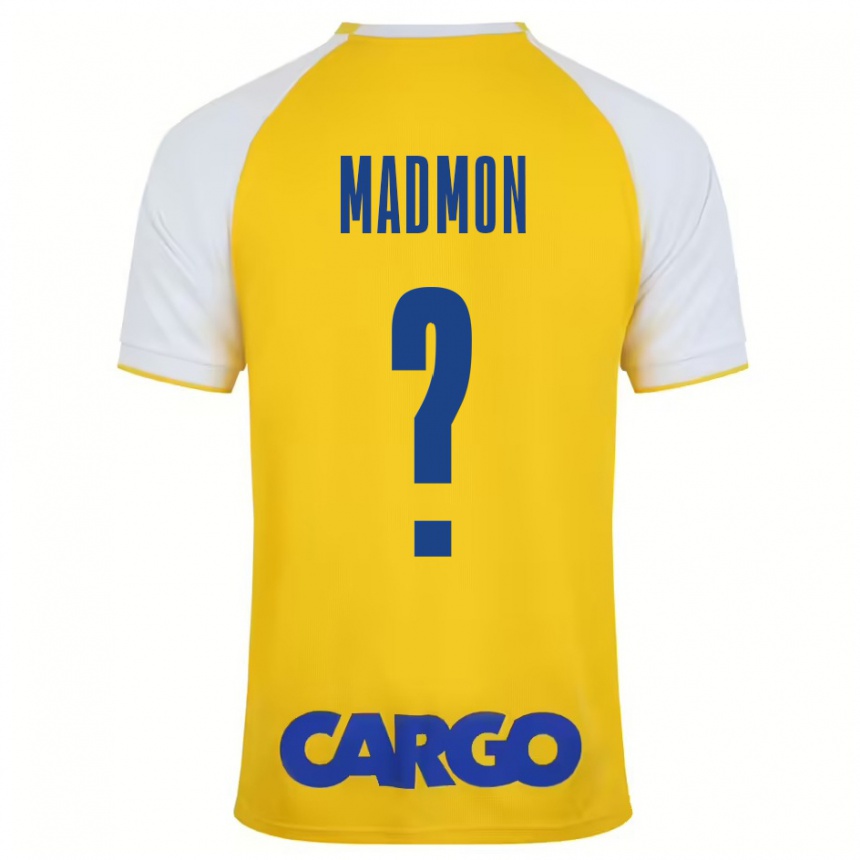 Enfant Football Maillot Elad Madmon #0 Jaune Blanc Tenues Domicile 2024/25