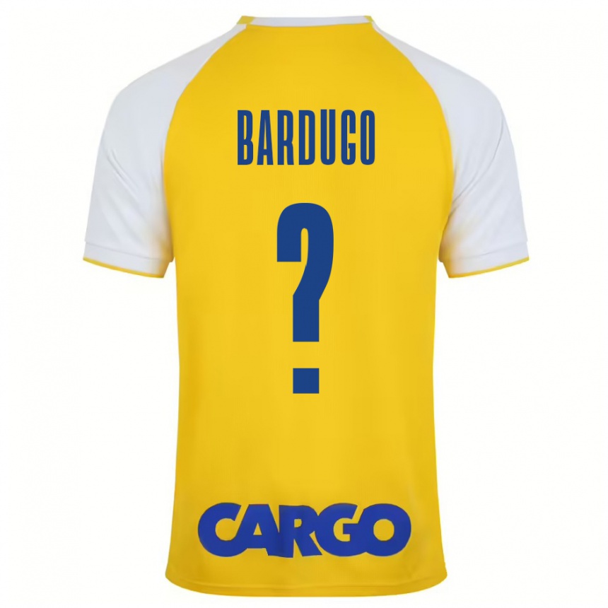 Enfant Football Maillot Ori Bardugo #0 Jaune Blanc Tenues Domicile 2024/25