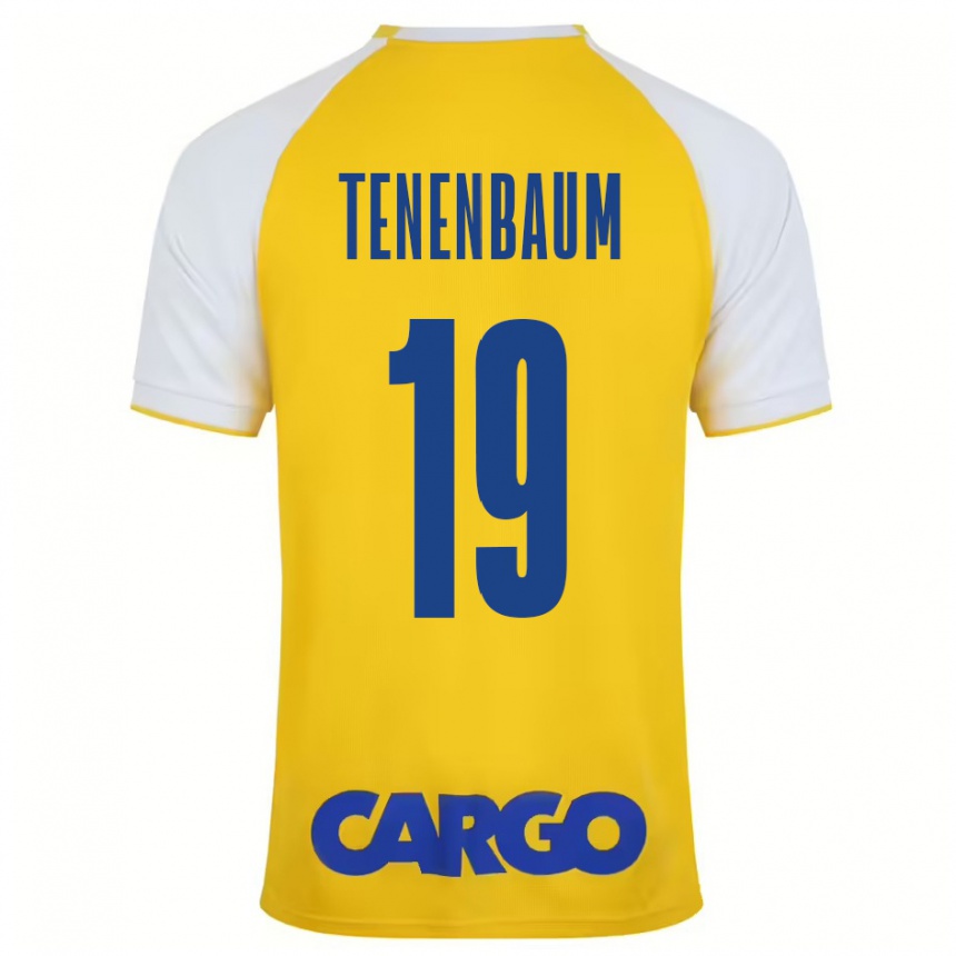 Enfant Football Maillot Daniel Tenenbaum #19 Jaune Blanc Tenues Domicile 2024/25