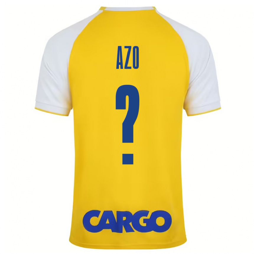 Enfant Football Maillot Ori Azo #0 Jaune Blanc Tenues Domicile 2024/25