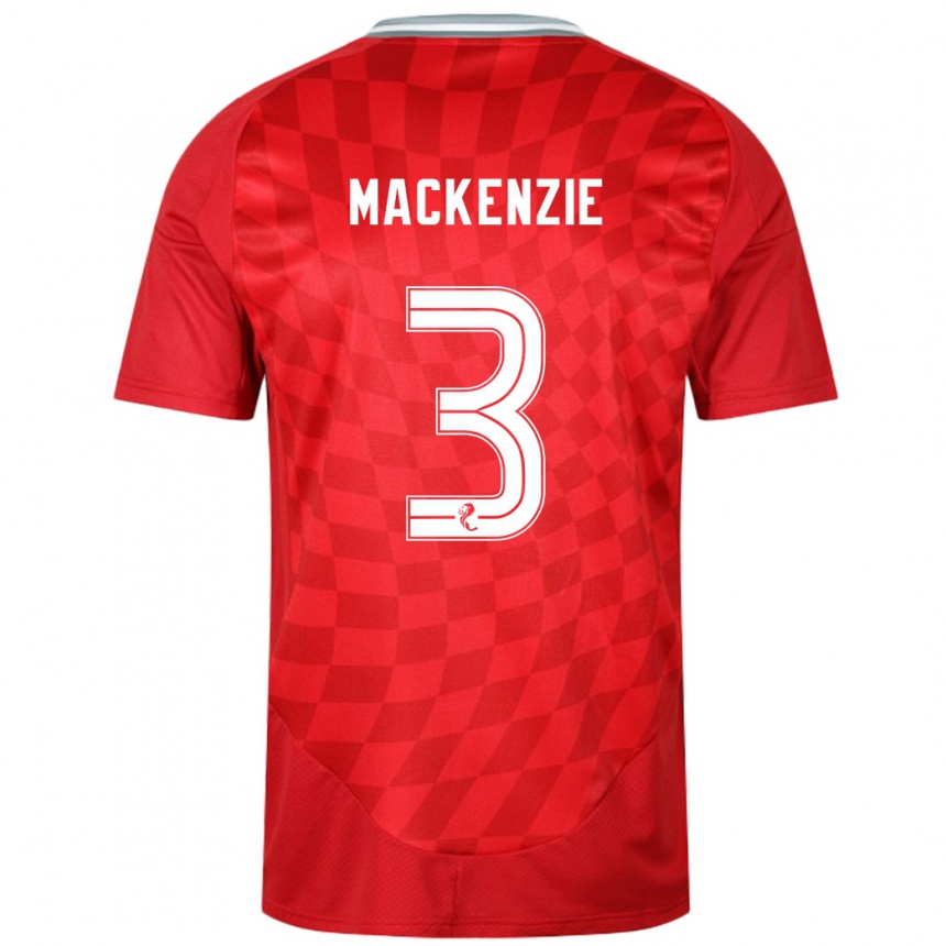 Enfant Football Maillot Jack Mackenzie #3 Rouge Tenues Domicile 2024/25