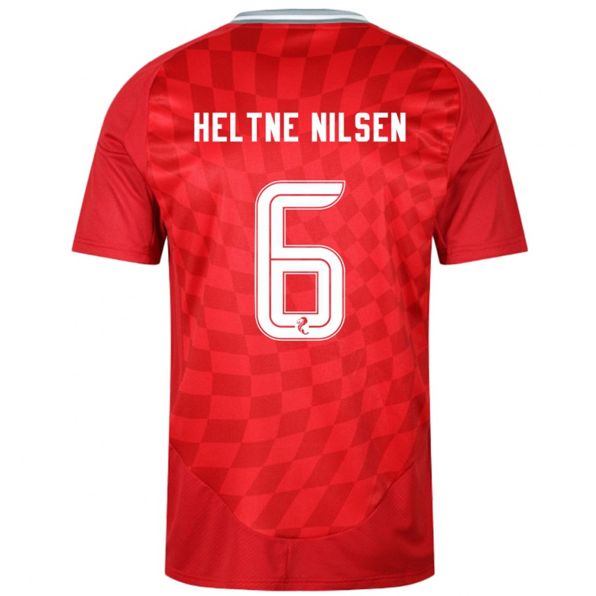 Enfant Football Maillot Sivert Heltne Nilsen #6 Rouge Tenues Domicile 2024/25