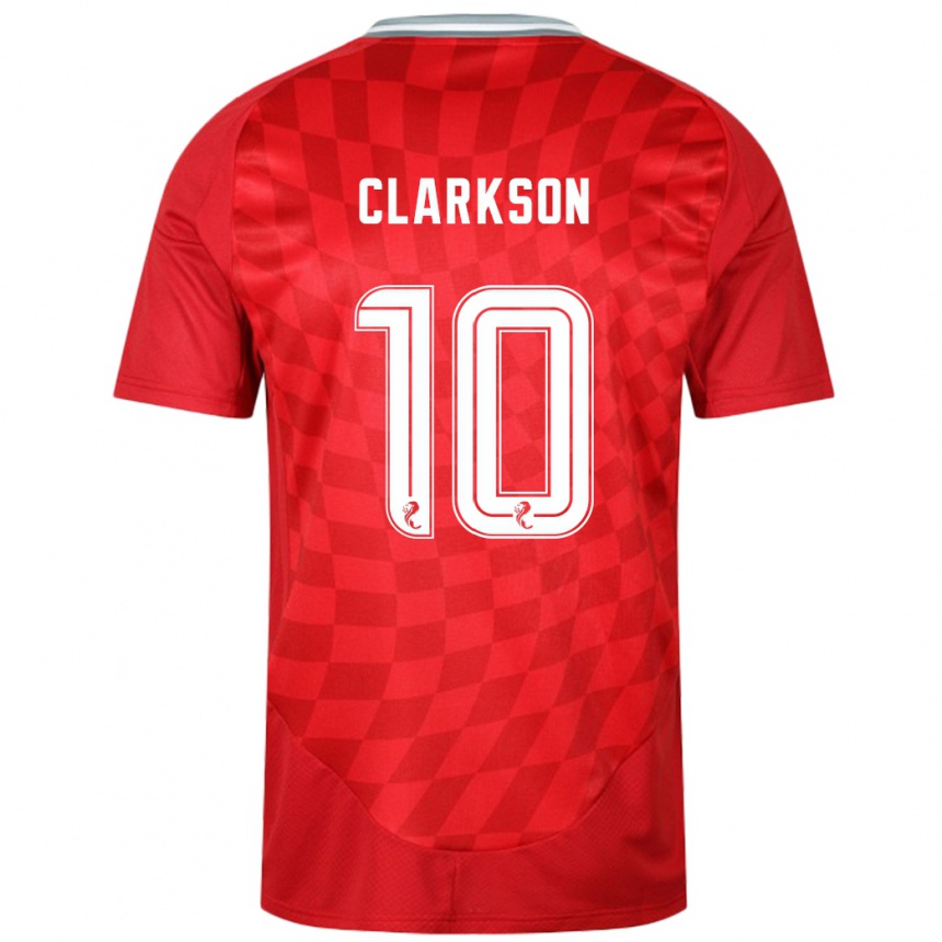 Enfant Football Maillot Leighton Clarkson #10 Rouge Tenues Domicile 2024/25