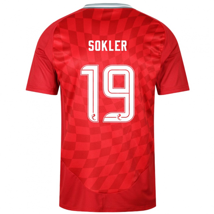 Enfant Football Maillot Ester Sokler #19 Rouge Tenues Domicile 2024/25