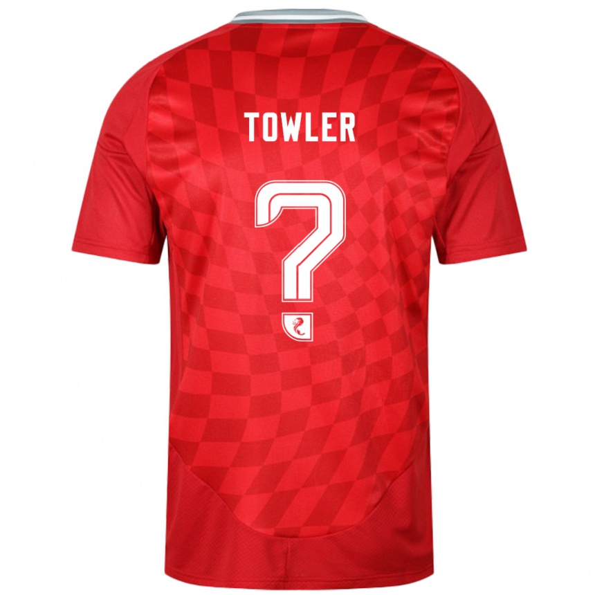 Enfant Football Maillot Evan Towler #0 Rouge Tenues Domicile 2024/25