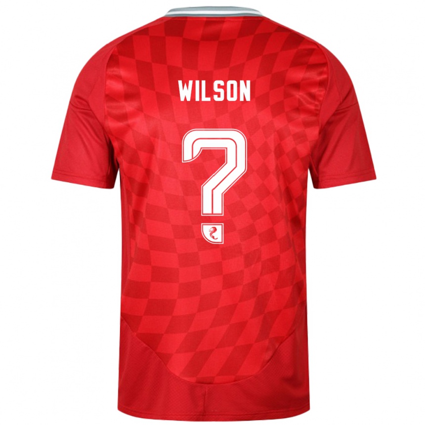 Enfant Football Maillot Cameron Wilson #0 Rouge Tenues Domicile 2024/25