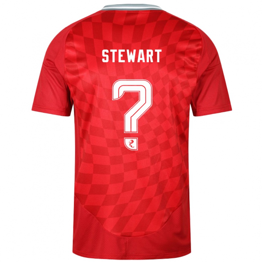 Enfant Football Maillot Alfie Stewart #0 Rouge Tenues Domicile 2024/25