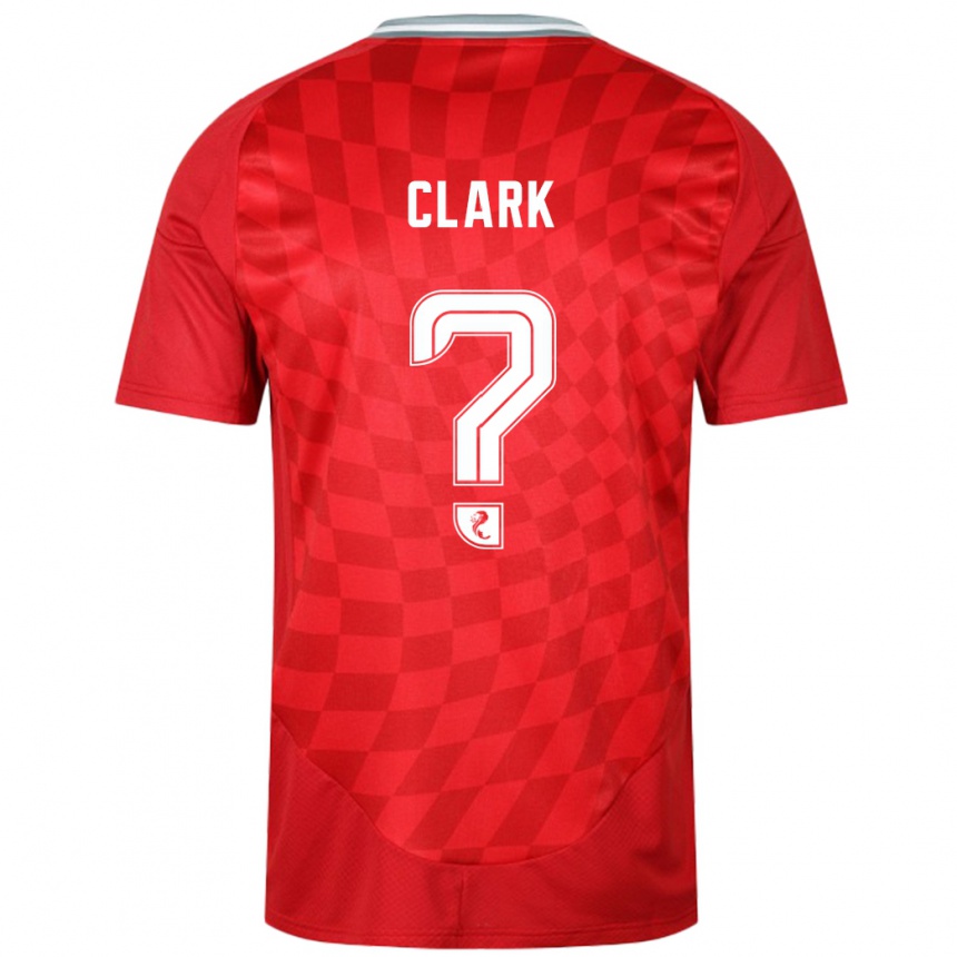 Enfant Football Maillot Ellis Clark #0 Rouge Tenues Domicile 2024/25