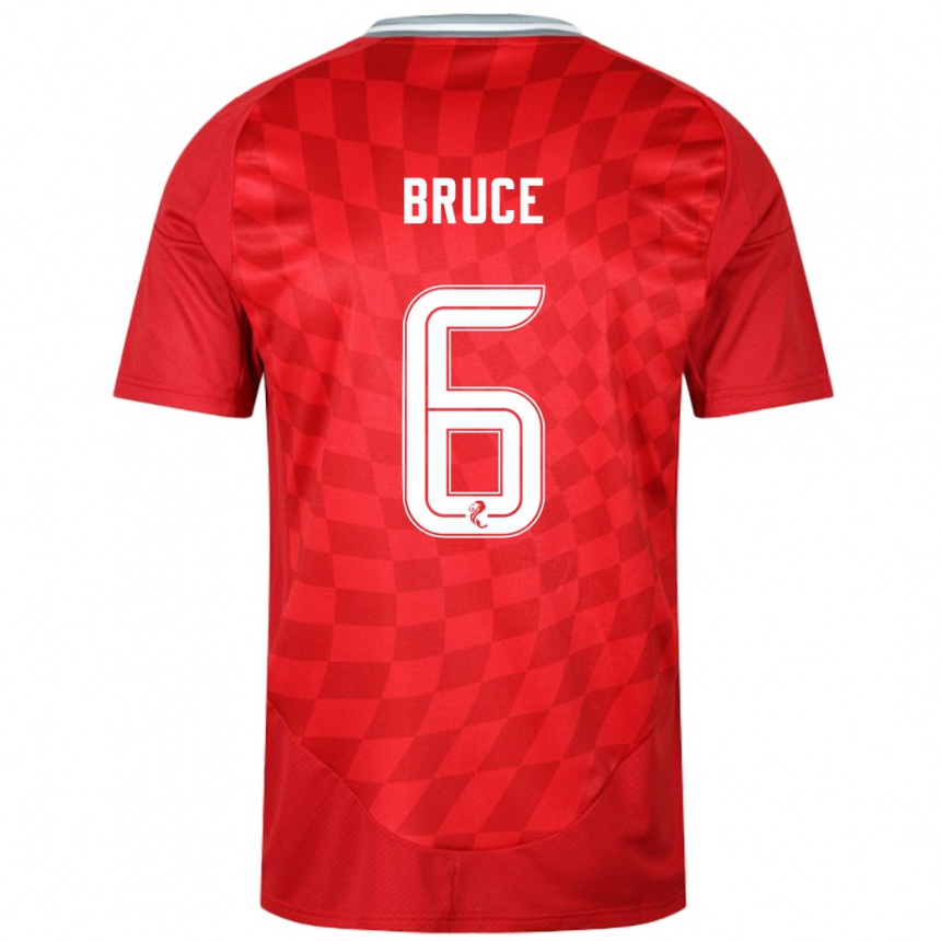 Enfant Football Maillot Natasha Bruce #6 Rouge Tenues Domicile 2024/25