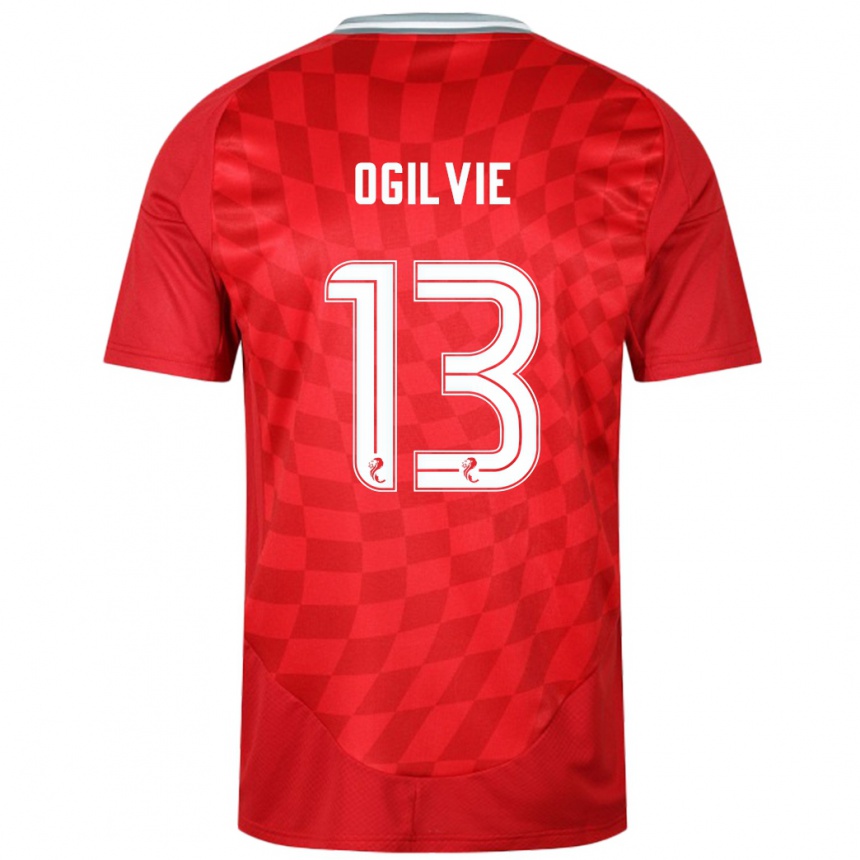 Enfant Football Maillot Francesca Ogilvie #13 Rouge Tenues Domicile 2024/25