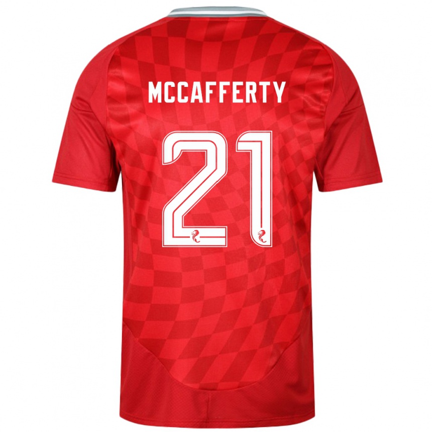 Enfant Football Maillot Eirinn Mccafferty #21 Rouge Tenues Domicile 2024/25