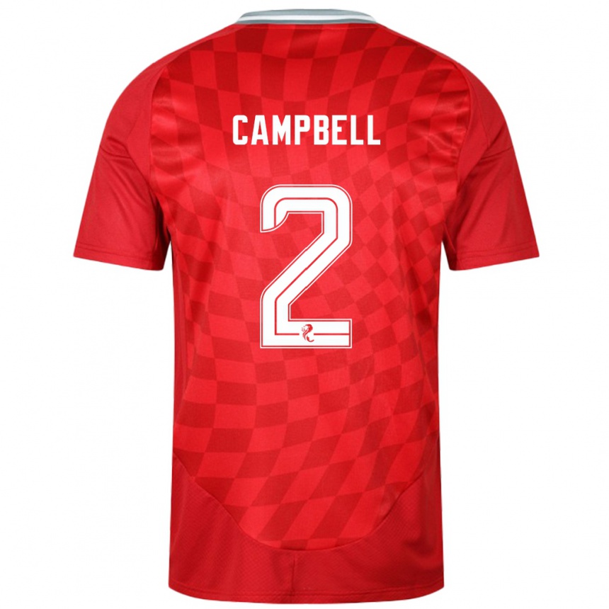 Enfant Football Maillot Loren Campbell #2 Rouge Tenues Domicile 2024/25