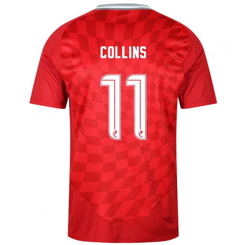 Enfant Football Maillot Bailley Collins #11 Rouge Tenues Domicile 2024/25