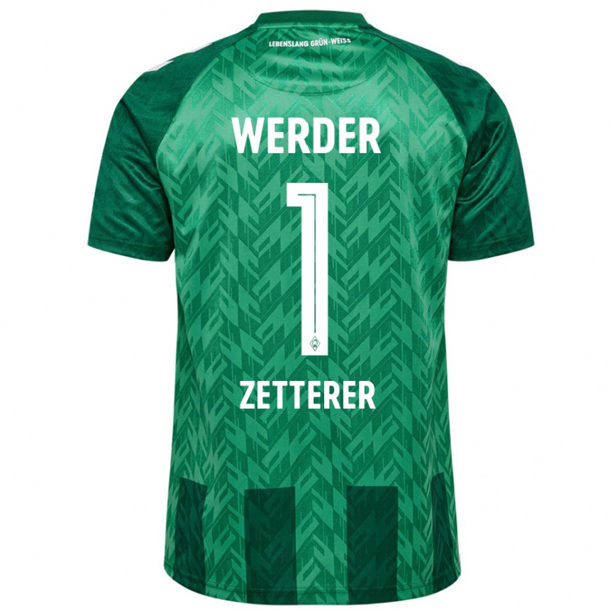 Enfant Football Maillot Michael Zetterer #1 Vert Tenues Domicile 2024/25