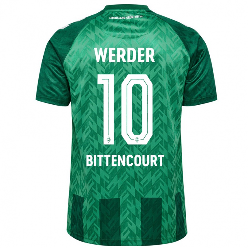 Enfant Football Maillot Leonardo Bittencourt #10 Vert Tenues Domicile 2024/25