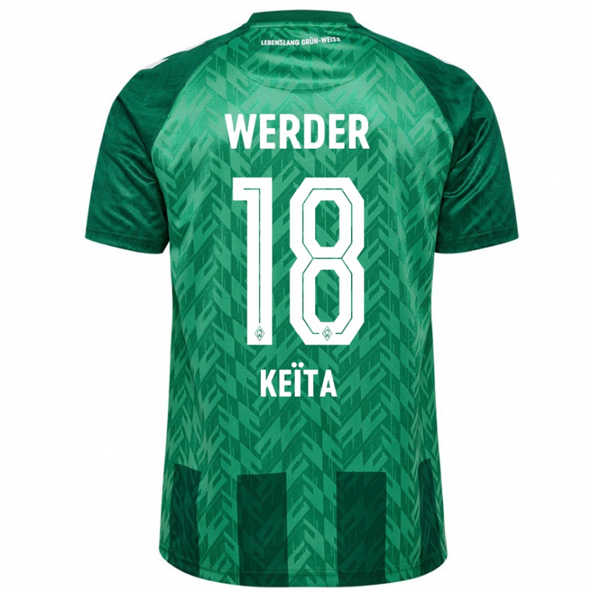 Enfant Football Maillot Naby Keïta #18 Vert Tenues Domicile 2024/25