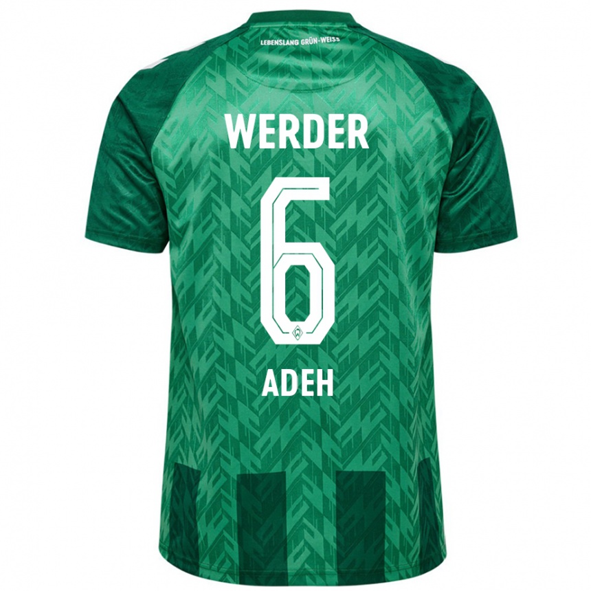 Enfant Football Maillot Wesley Adeh #6 Vert Tenues Domicile 2024/25