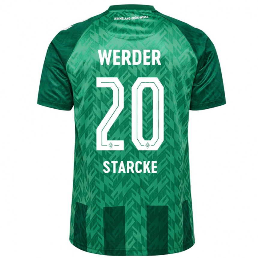 Enfant Football Maillot Bennet Starcke #20 Vert Tenues Domicile 2024/25