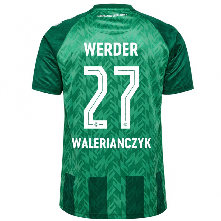 Enfant Football Maillot Dennis Walerianczyk #27 Vert Tenues Domicile 2024/25