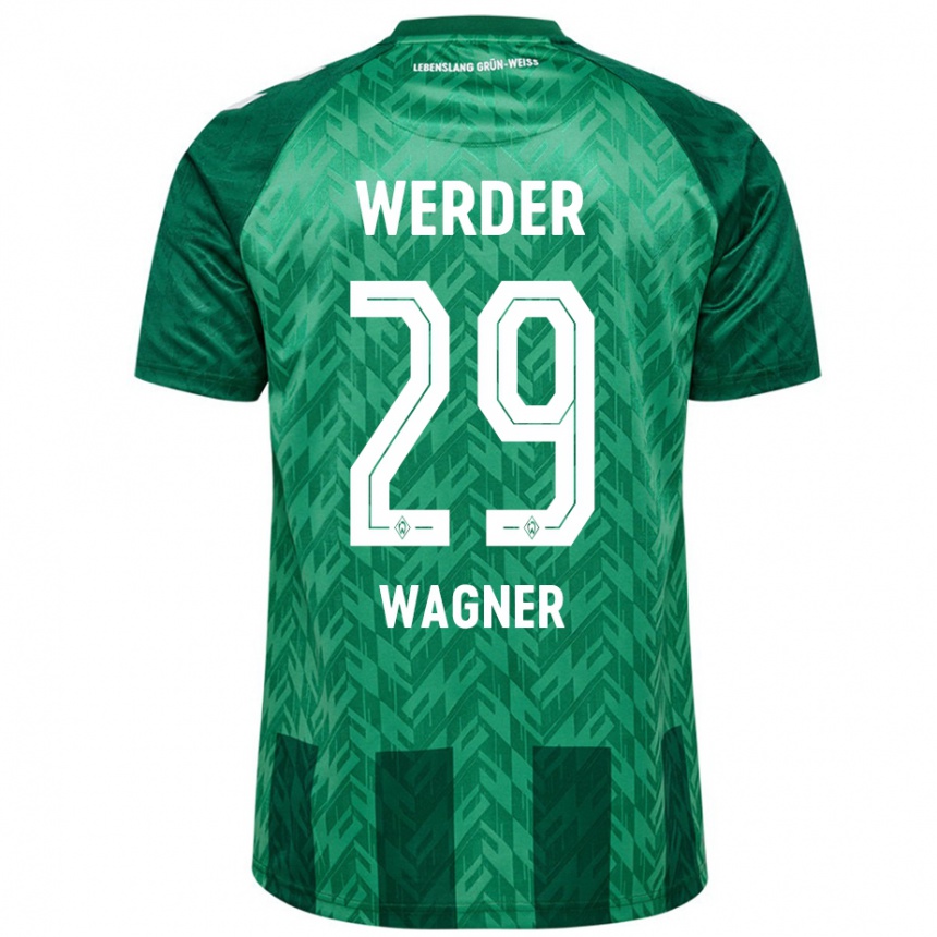 Enfant Football Maillot Paul Wagner #29 Vert Tenues Domicile 2024/25