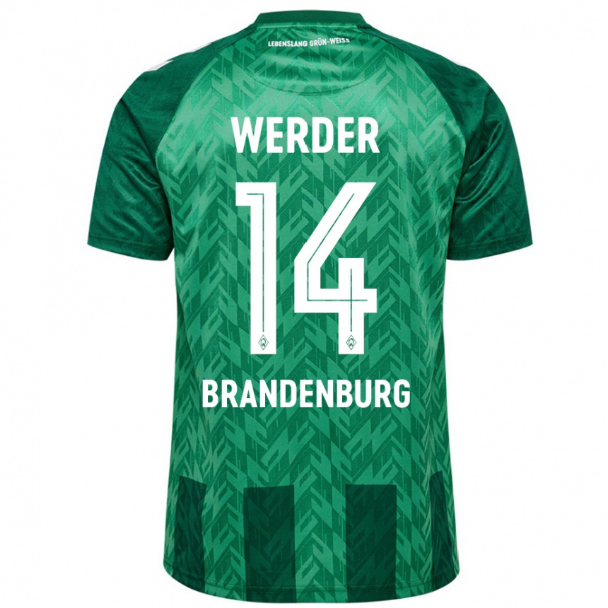 Enfant Football Maillot Michaela Brandenburg #14 Vert Tenues Domicile 2024/25