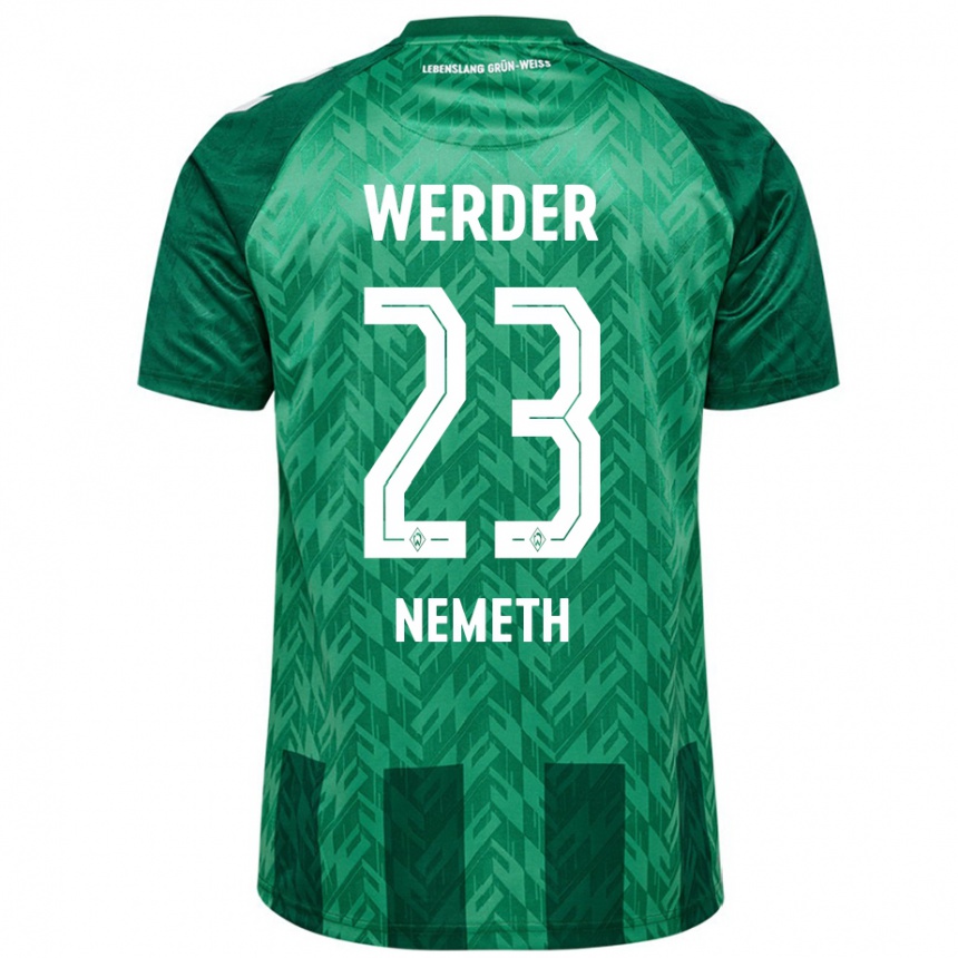 Enfant Football Maillot Hanna Nemeth #23 Vert Tenues Domicile 2024/25