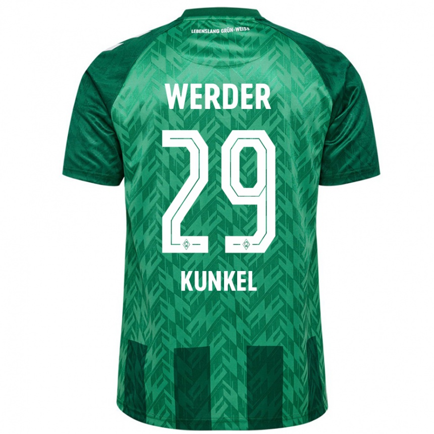 Enfant Football Maillot Melina Kunkel #29 Vert Tenues Domicile 2024/25