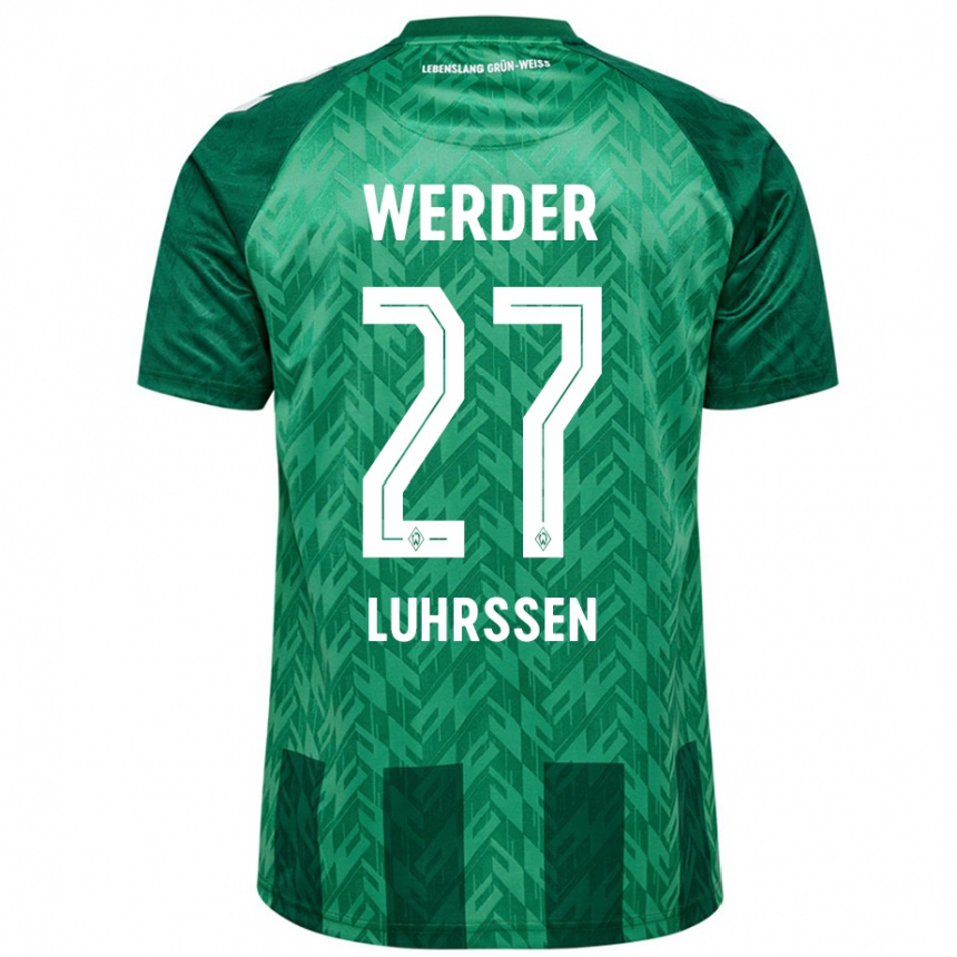 Enfant Football Maillot Nina Luhrssen #27 Vert Tenues Domicile 2024/25