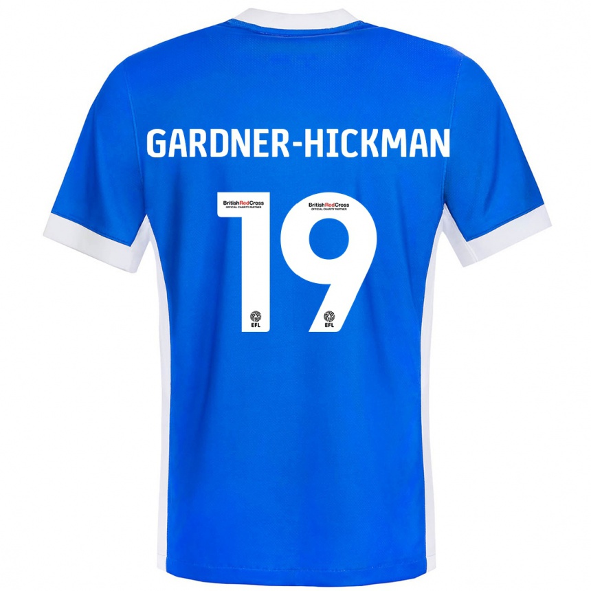 Enfant Football Maillot Taylor Gardner-Hickman #19 Bleu Blanc Tenues Domicile 2024/25