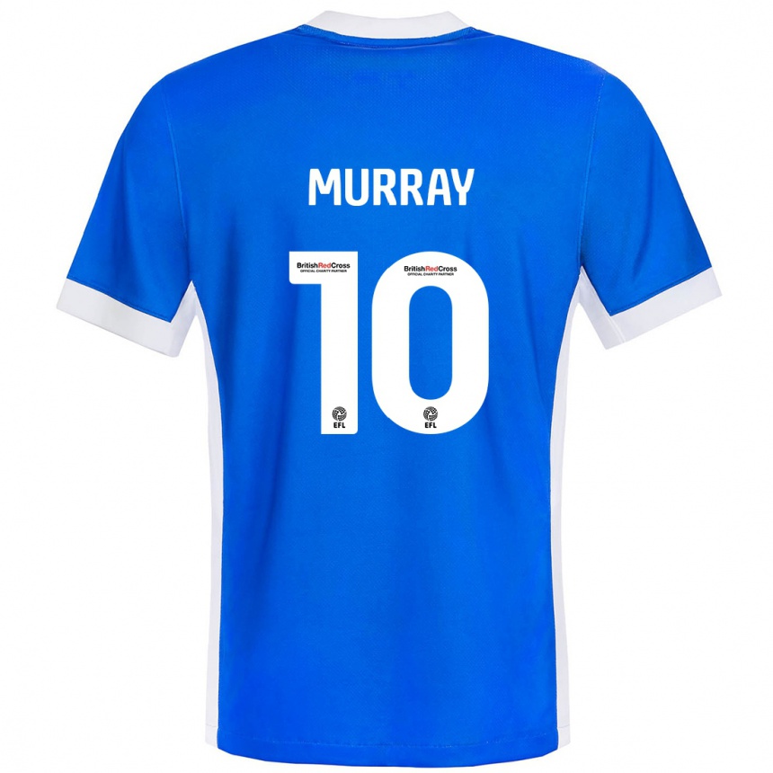 Enfant Football Maillot Christie Murray #10 Bleu Blanc Tenues Domicile 2024/25