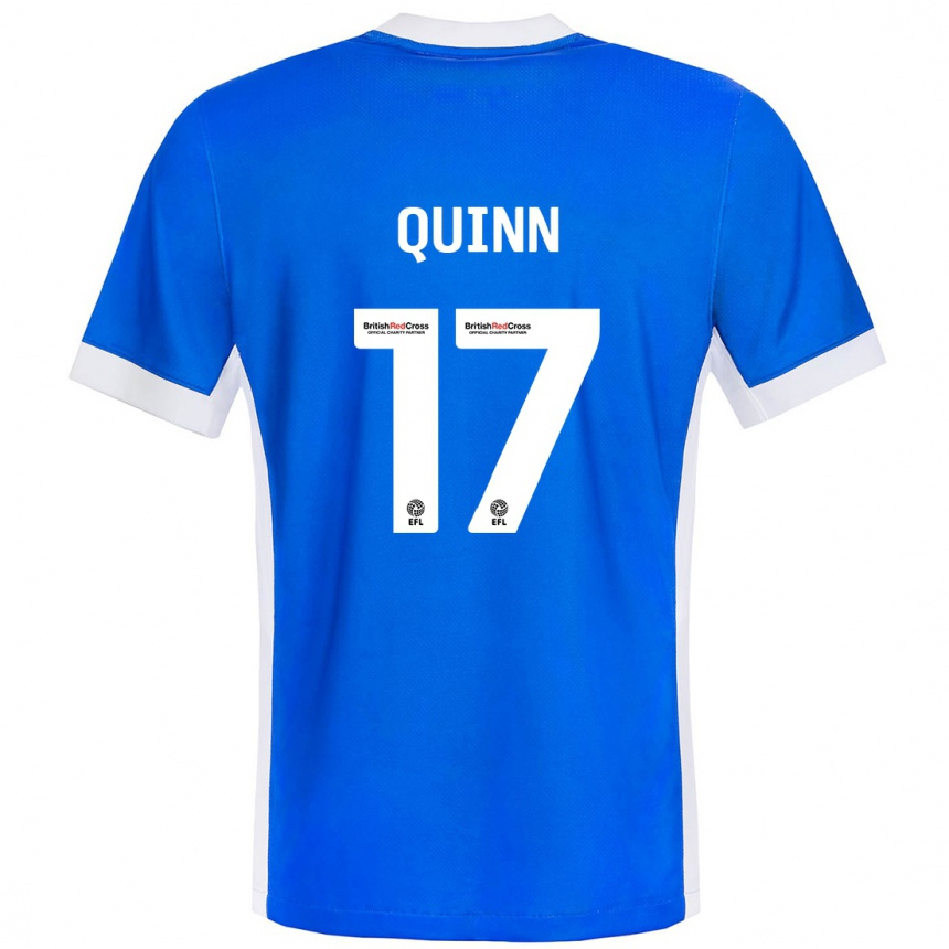 Enfant Football Maillot Lucy Quinn #17 Bleu Blanc Tenues Domicile 2024/25