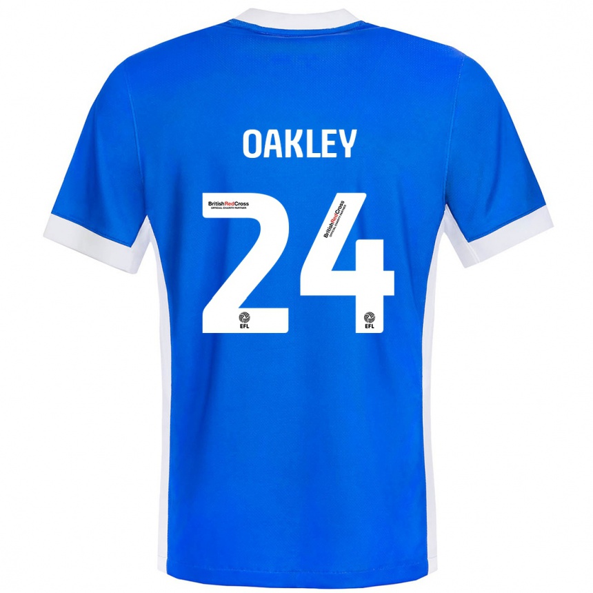 Enfant Football Maillot Marcel Oakley #24 Bleu Blanc Tenues Domicile 2024/25