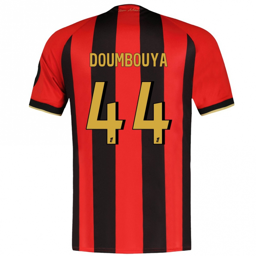 Enfant Football Maillot Amidou Doumbouya #44 Rouge Noir Tenues Domicile 2024/25