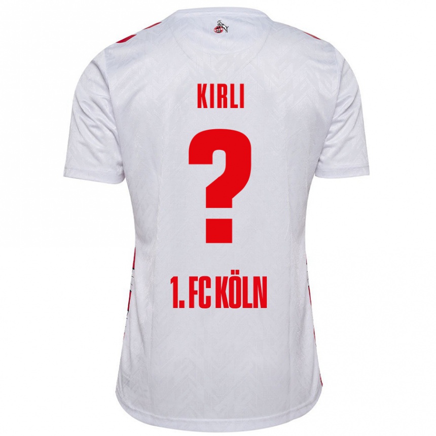 Enfant Football Maillot Celil-Noah Kirli #0 Blanc Rouge Tenues Domicile 2024/25