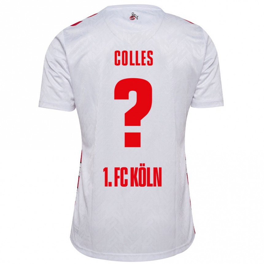 Enfant Football Maillot Jan Colles #0 Blanc Rouge Tenues Domicile 2024/25