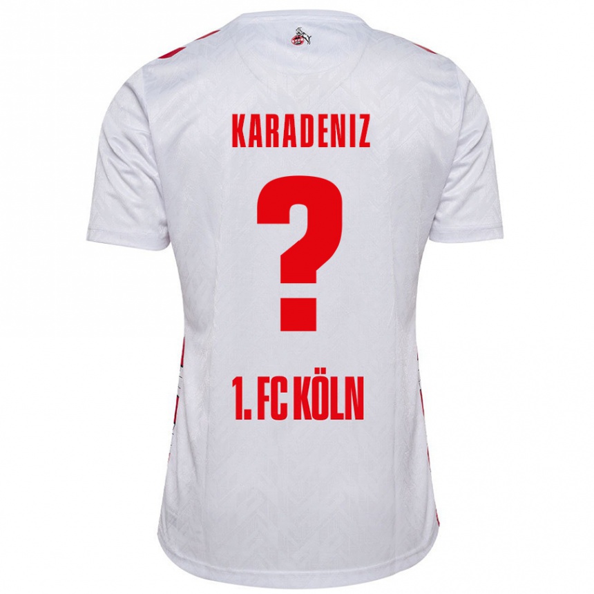 Enfant Football Maillot Thierry Karadeniz #0 Blanc Rouge Tenues Domicile 2024/25