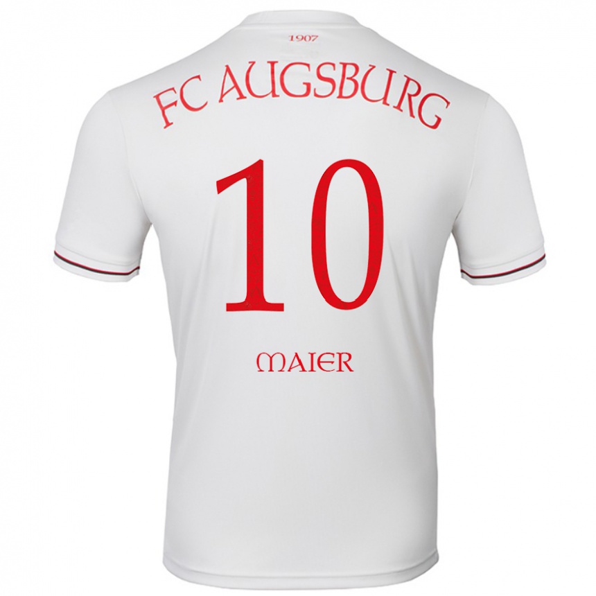 Enfant Football Maillot Arne Maier #10 Blanc Tenues Domicile 2024/25