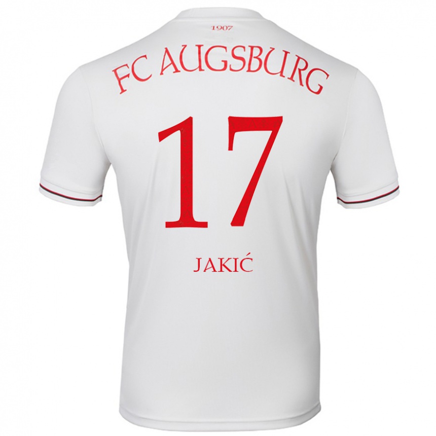 Enfant Football Maillot Kristijan Jakic #17 Blanc Tenues Domicile 2024/25