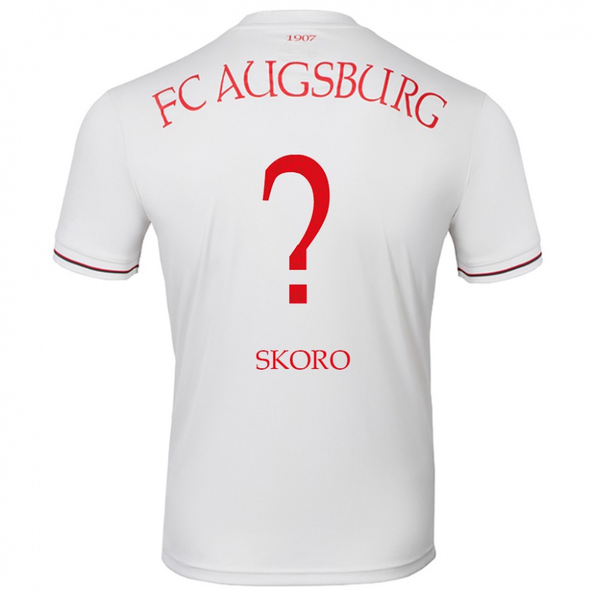 Enfant Football Maillot Luka Skoro #0 Blanc Tenues Domicile 2024/25