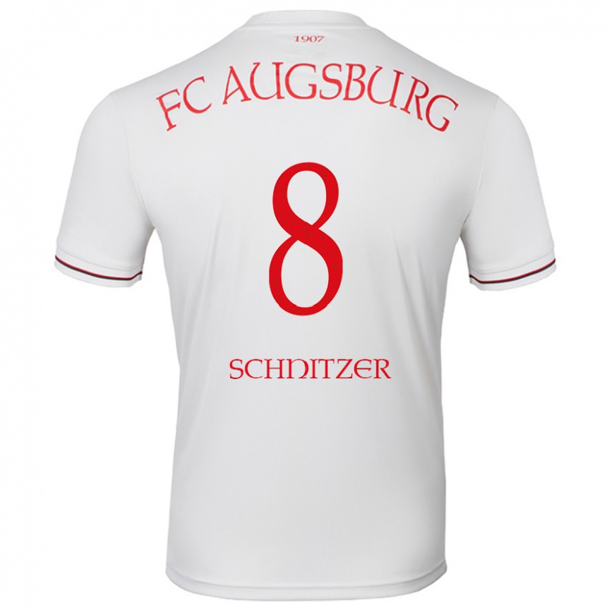 Enfant Football Maillot Tim Schnitzer #8 Blanc Tenues Domicile 2024/25