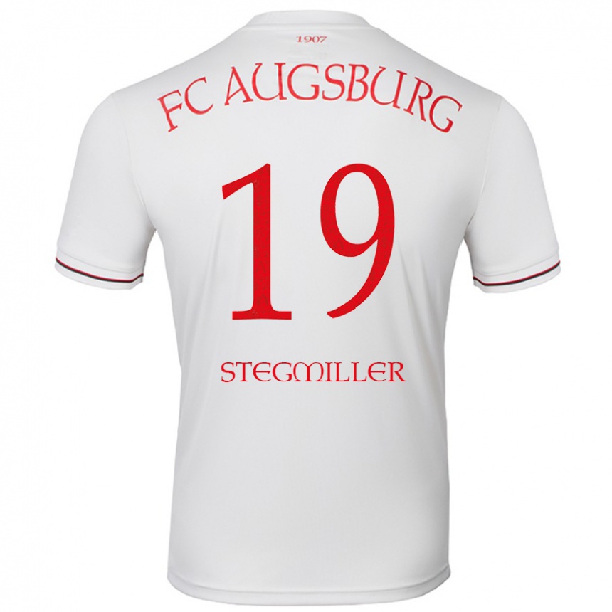 Enfant Football Maillot Louis Stegmiller #19 Blanc Tenues Domicile 2024/25