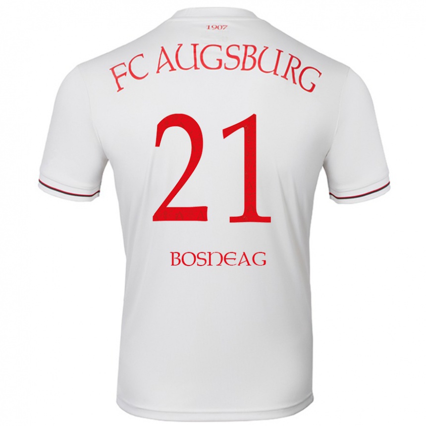 Enfant Football Maillot Ioan Boșneag #21 Blanc Tenues Domicile 2024/25