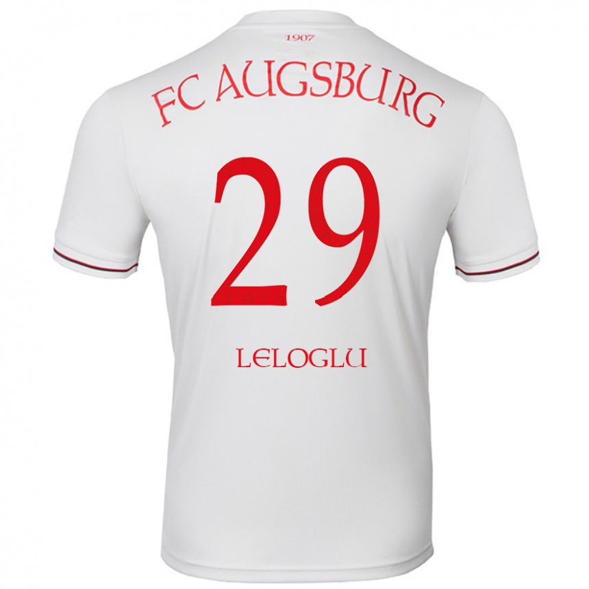 Enfant Football Maillot Aras Leloglu #29 Blanc Tenues Domicile 2024/25