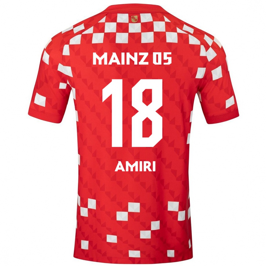 Enfant Football Maillot Nadiem Amiri #18 Blanc Rouge Tenues Domicile 2024/25